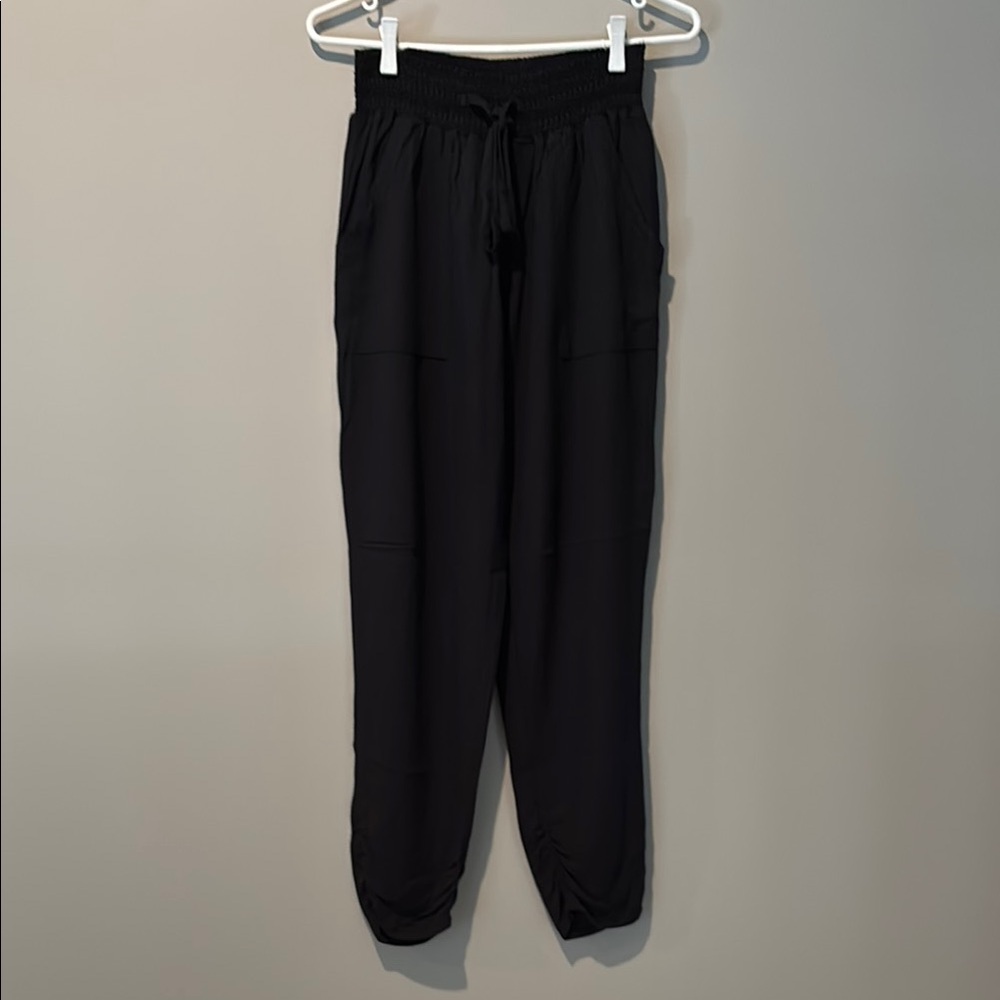 Black Drawstring Jogger Style Pants